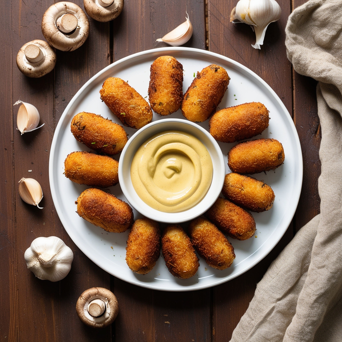 Croquetas Veganas de Setas al Air Fryer – Crujientes, Sin Gluten y Ligeras