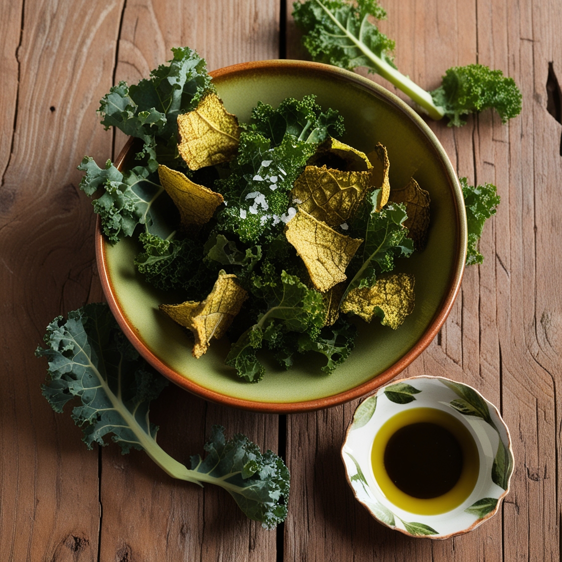 Chips de Kale al Horno – Snack Saludable y Crujiente