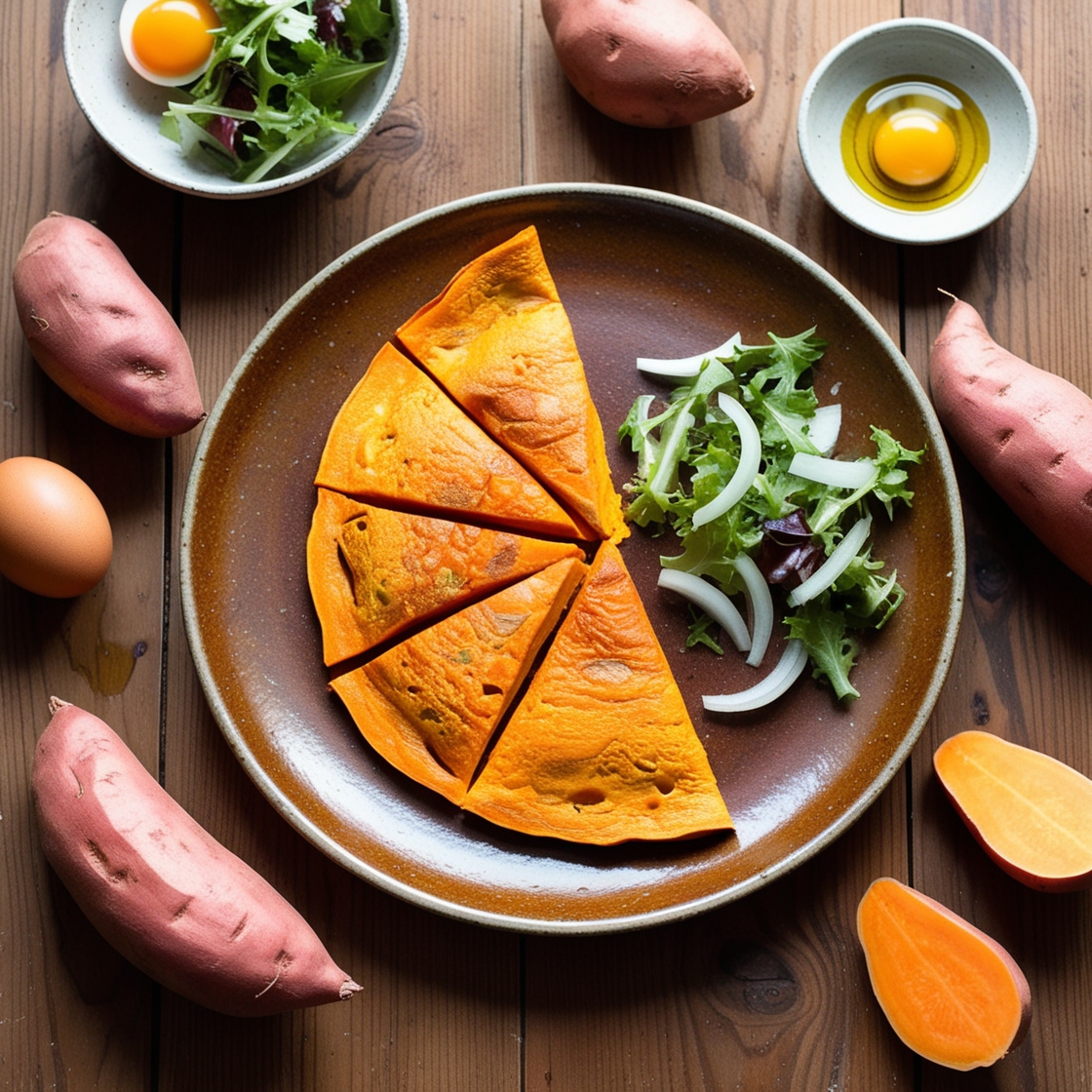 Tortilla de Patatas Paleo con Batata – Clásico Español, Versión Saludable